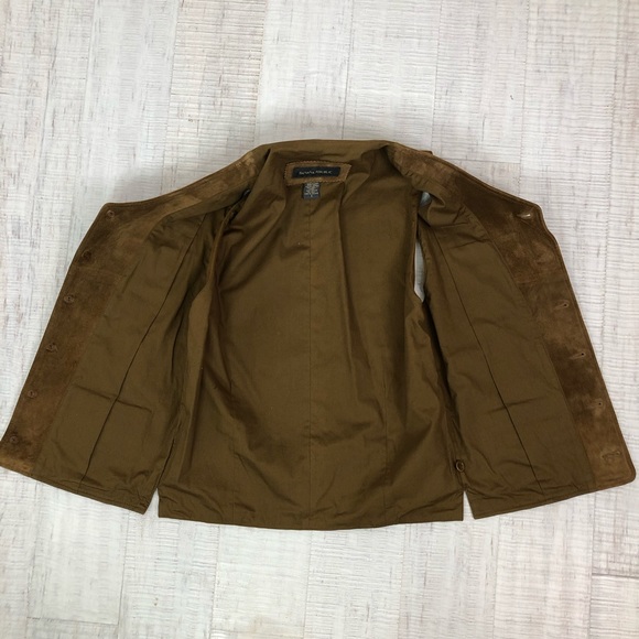 Banana Republic Men Leather Vest Suit Jacket - Picture 3 of 5